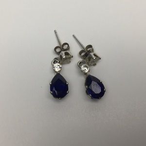 Sapphire Sterling Silver earrings